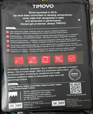 Funda transparente para tablet