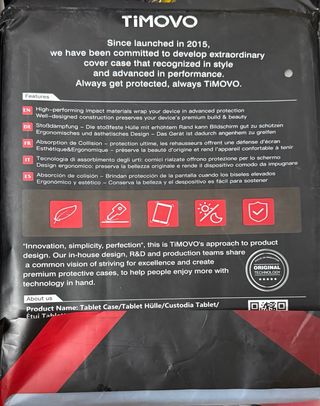 Funda transparente para tablet