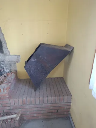 Estufa/asador de hierro