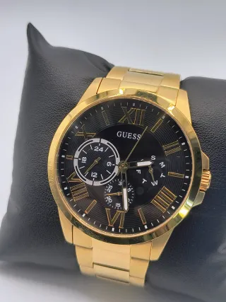 Reloj Guess Dorado Hombre Negro