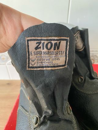 Botas de trabajo Zion piel negra