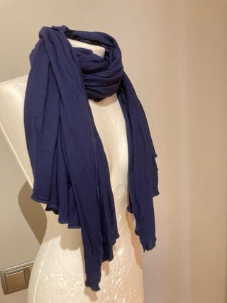 Bufanda azul marino
