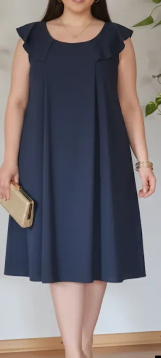 Vestido Mango Azul Talla L