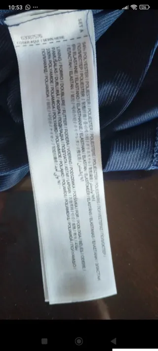 Vestido Mango Azul Talla L