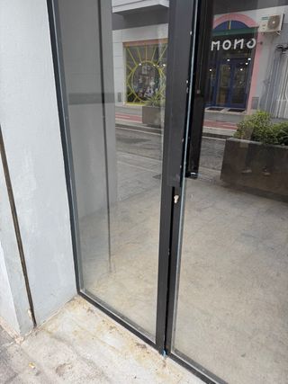 Puerta de cristal para comercio