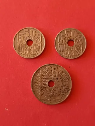 Lote 3 Monedas Españolas - (H02)