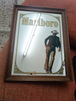 Espejo Cuadro Marlboro Man 1954