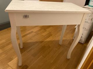 Mobile ingresso stile vintage bianco in legno