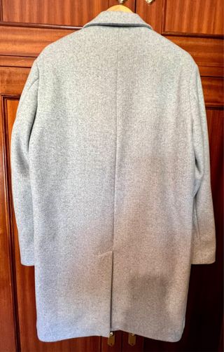 Abrigo paño gris Zara