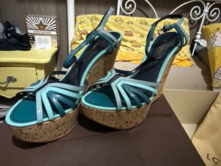 Sandali Louis Vuitton Anabela Zeppa Sughero