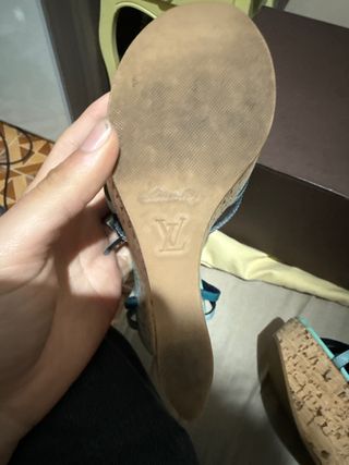 Sandali Louis Vuitton Anabela Zeppa Sughero