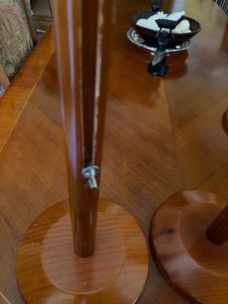 4 Perchas Madera Regulables Altura