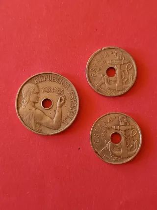 Lote 3 Monedas Españolas - (H04)