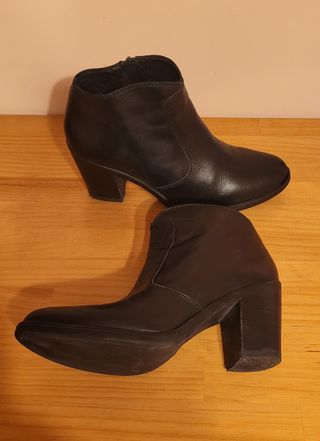 Botines de piel