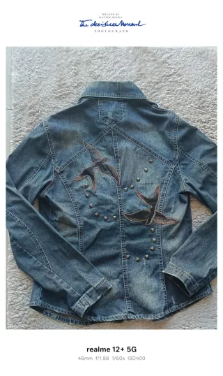 Giacca Denim 100% cotone M Made in Italy