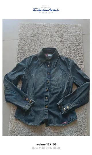 Giacca Denim 100% cotone M Made in Italy