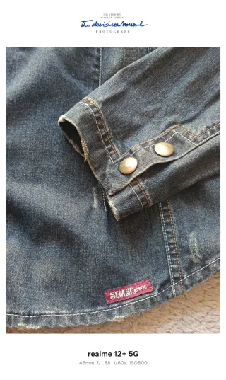 Giacca Denim 100% cotone M Made in Italy