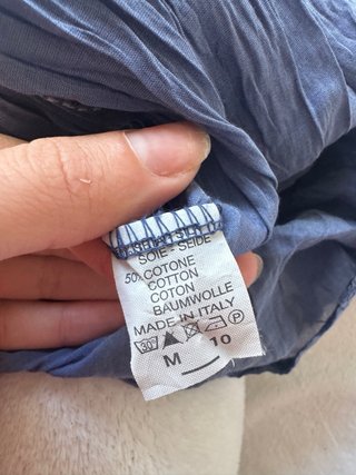 Elegante Túnica Italiana Seda y cotton