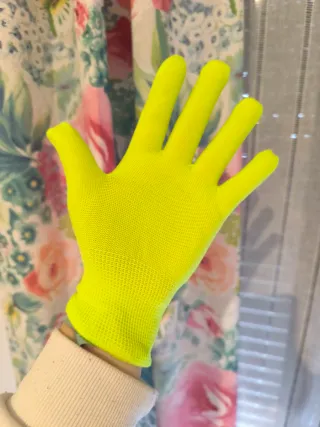 Guantes Unisex Amarillo Neón