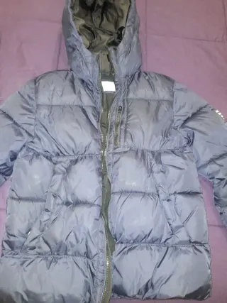 Chaqueta niño azul con capucha