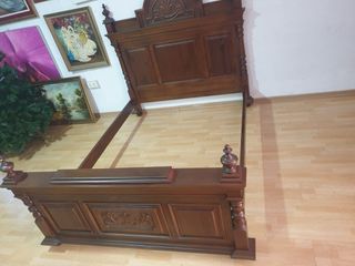 Armario y Cama Madera Tallada Rondeño