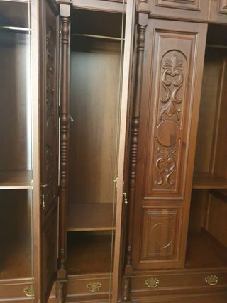 Armario y Cama Madera Tallada Rondeño