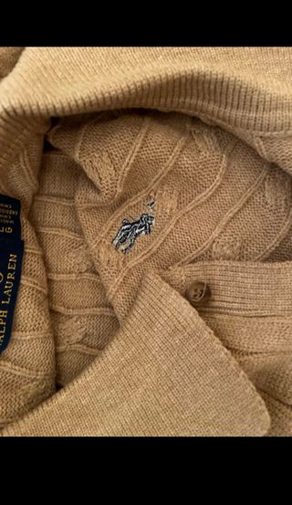 Jersey Polo Ralph Lauren Cable Knit Talla L