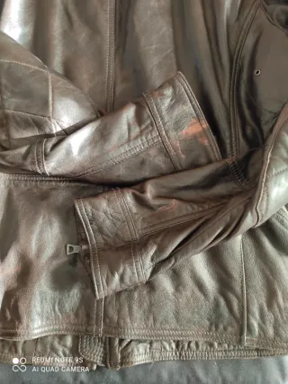 Cazadora piel hombre