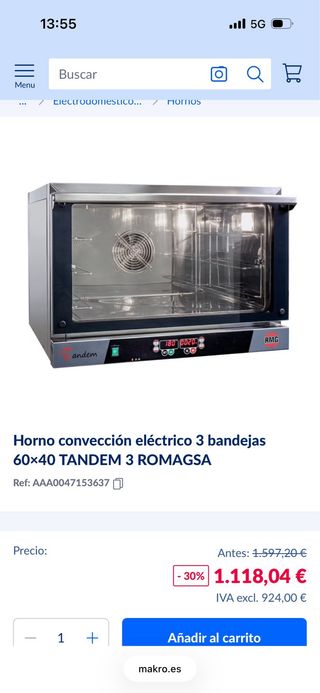 Horno Industrial Tandem AMG
