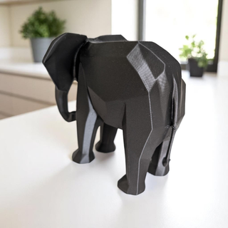 Scultura Elefante Design Moderno Nero