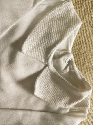 Conjunto bebé 0-3 meses azul e branco