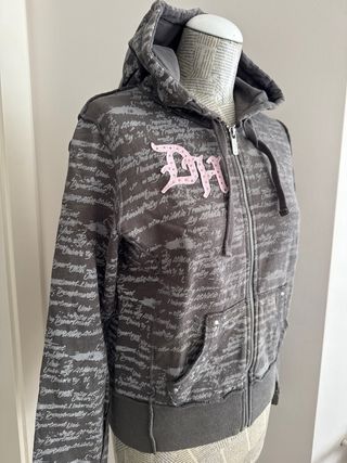 Chaqueta de algodón con pedrería