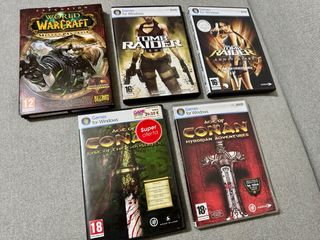 Pack 5 Juegos PC DVD: WoW, Tomb Raider, Conan