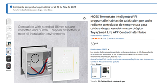 Termostato Inteligente WiFi MOES