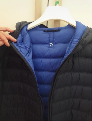 Chaqueta de plumas Benetton azul