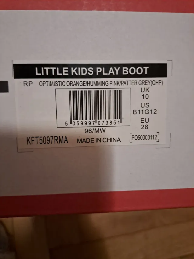 Botas Hunter niña naranja, Talla 28