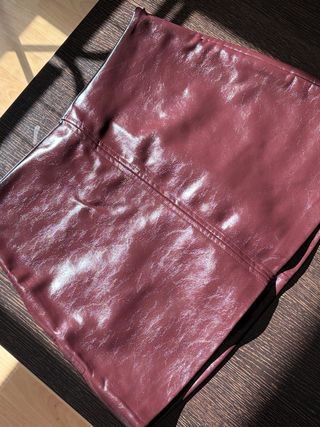 Falda Stradivarius Roja Talla XS