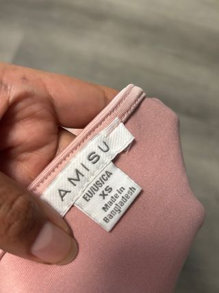 Blusa rosa manga abullonada AMISU Talla XS