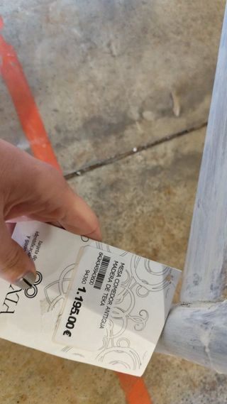 Mesa comedor madera Teca antigua