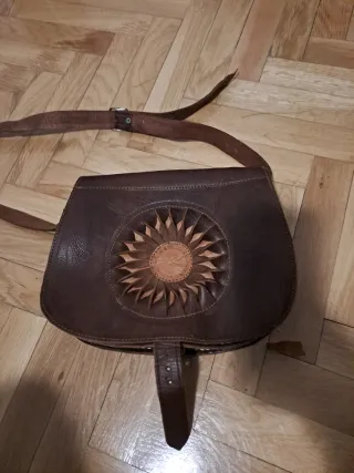 Bolso de cuero mujer marrón