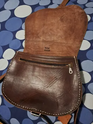 Bolso de cuero mujer marrón