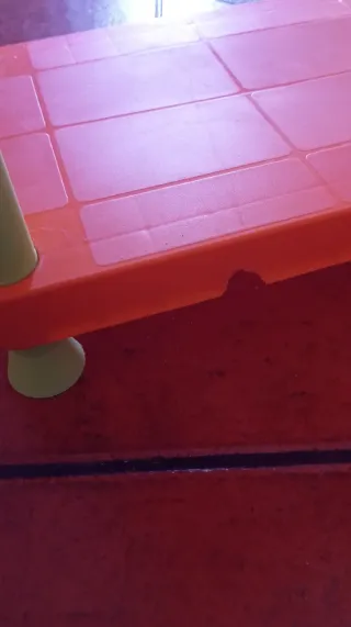 Estantería Resina Desmontable Naranja y Verde