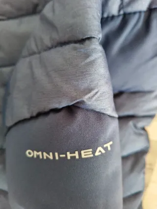 Chaqueta Columbia acolchada azul y rosa