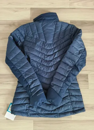 Chaqueta Columbia acolchada azul y rosa