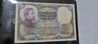 Billete 50 Pesetas Banco de España 1931