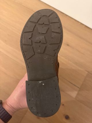 Stivali in pelle e camoscio