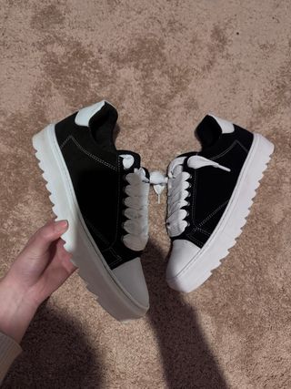 Sneakers nere e bianche