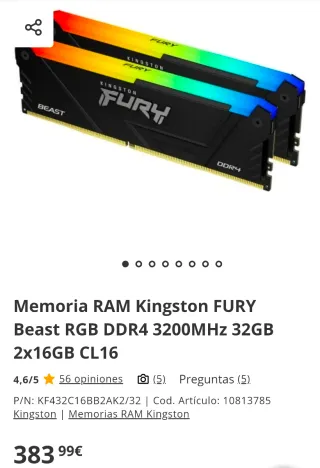 HyperX DDR4 (2x16) 32GB RAM RGB