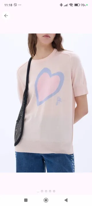 Jersey fino Sonia Rykiel corazón