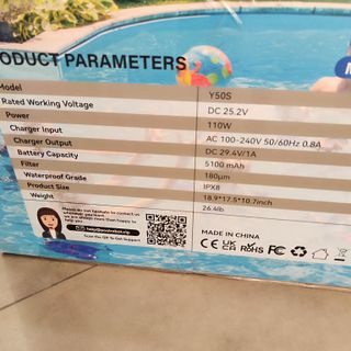 Robot Limpiafondos Piscina Negro